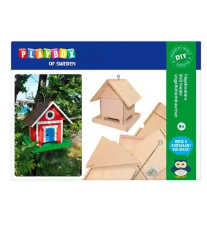 1: Playbox Kreativ Sæt - Byg-selv Fuglefoderhus - OneSize - Playbox Kreasæt