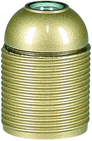 12: Lampeholder E27 Gevind (Guld)