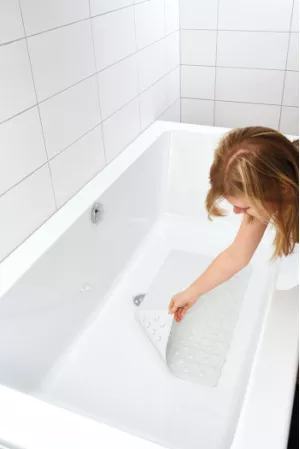 14: Skridsikker bademåtte til badekar (40x70 cm)
