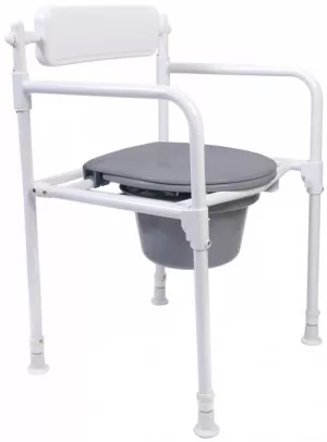 2: Foldbar toiletstol med bækken