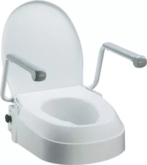 2: Toiletforhøjer med armlæn og højdeindstilling