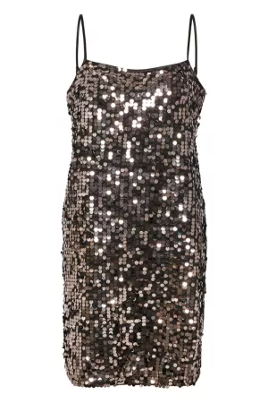 1: Gestuz - Kjole - QuinnGZ Mini Dress - Silver