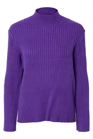 3: Y.A.S - Strik - Asta LS Knit Pullover - Prism Violet