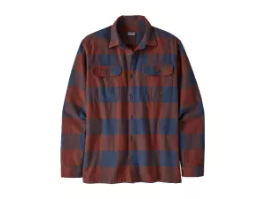 2: Patagonia LS Organic Cotton MW Fjord Flannel Shirt-Mountain Plaid: Smolder Blue (MOSM)-L
