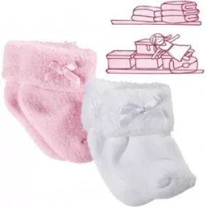 7: Götz Set Of Socks, Pink/white, 30-42 Cm, 2 Pair - Dukke