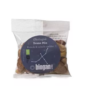 1: Biogan Svane Mix ristede/saltede nødder Ø - 30 g