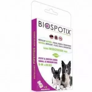 7: BIOSPOTIX - dog spot on - Loppemiddel til hunde under 20kg