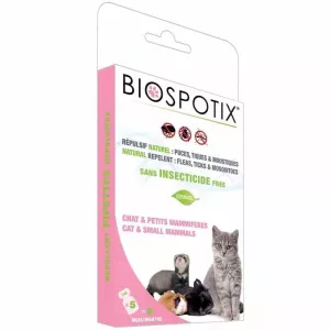 6: Biospotix loppe+flåt spot-on pipetter til katte