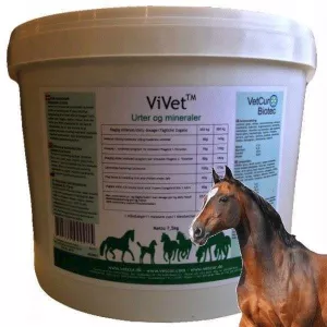 6: ViVet Urtemineral, fodertilskud til heste, 5 kg