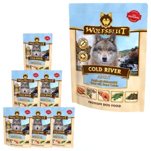 6: WolfsBlut Cold River, Vådfoder, 7 x 300g
