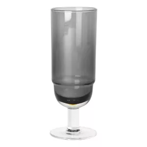 1: Nordic bistro, Champagneglas, Glas by Broste Copenhagen (D: 6 cm. x H: 16 cm., Smoked/sort)