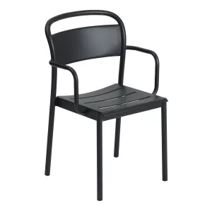 7: Muuto Linear steel armchair karmstol Black