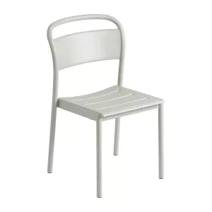 2: Muuto Linear steel side chair stol Grey (RAL 7044)