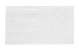 11: NJRD Stripes bademåtte 50x90 cm Hvid