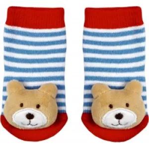 7: Die Spiegelburg Rattle Socks Bear Baby Charms - Strømper