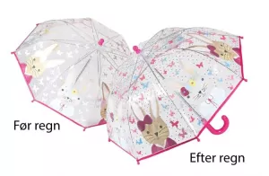 1: Transparent børneparaply skifter farve ved regn - Fun4Rain