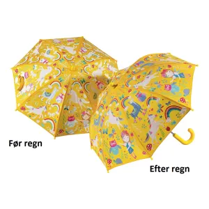12: Prinsesse børneparaply skifter farve i regnvejr - Fun4Rain