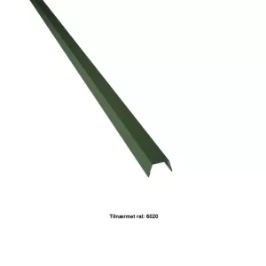 2: Vindskedekapsel. 25-30-25x2000 mm. - Grøn