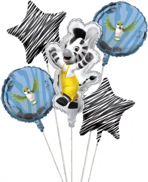 4: Ballon buket med Disney ZOU tema, sæt med 5 stk.