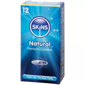 6: Skins Natural Normale Kondomer 12 stk     - Klar