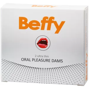 1: Beffy Oral Dams Slikkelapper       - Hvid