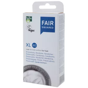 8: Fair Squared XL 60 Veganske Kondomer 8 stk    - Klar