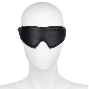 8: Obaie Blød Kunstlæder Blindfold       - Sort