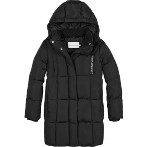 7: Long Quilted Puffer Jacket | Black Fra Calvin Klein
