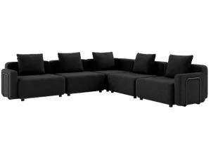 5: Cobana Lounge Sofa - Hjørnesofa m/Arm. inkl. puder - Black - SACKit