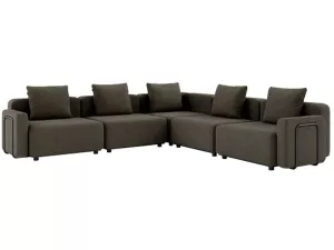 6: Cobana Lounge Sofa - Hjørnesofa m/Arm. inkl. puder - Brown - SACKit