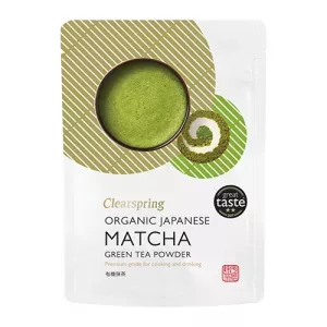 12: Matcha grøn te pulver (premium grade) Ø Clearspring (40 g)