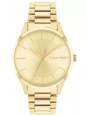 3: Calvin Klein Iconic dameur i guldfarvet med lænke Ø35