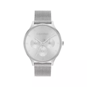 6: Calvin Klein Timeless armbåndsur i stål med chronograph og meshlænke Ø38