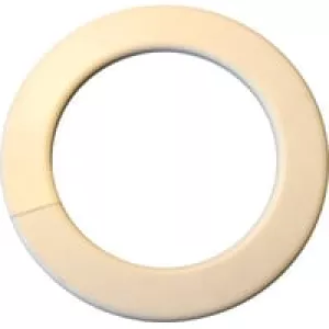 4: Gennemf?ring, hvid plast ?125 mm