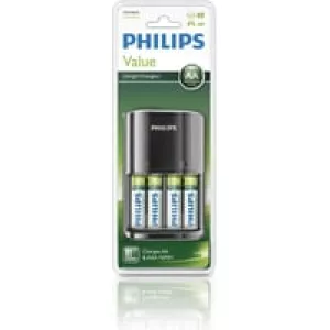 1: Philips Battery Charger SCB1490 inkl. batteri