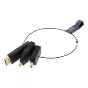 4: DELTACO OFFICE HDMI adapter ring, mDP, DP, USB-C, sort